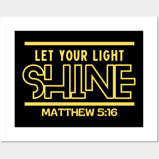 Let Your Light Shine | Christian Saying Posters and Art